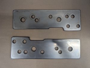 Jeep Cherokee XJ Comanche MJ Bottom Steering Box Reinforcement Plate - Weld-On Unibody Support from Front Plate to Track Bar Mount